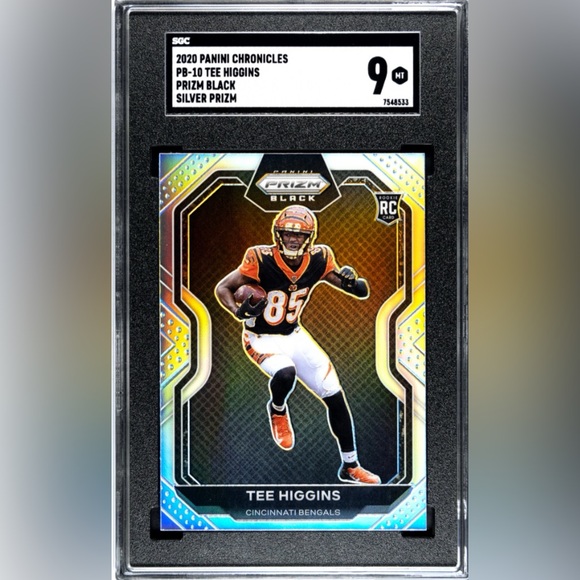 2020 Panini Prizm Black Tee Higgins RC PB-10 SGC 9 - Picture 1 of 2